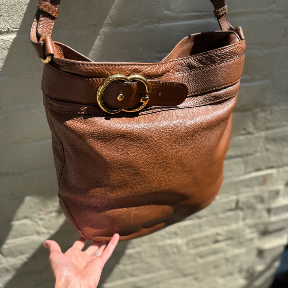 Stunning large Gucci Rider bag beautiful soft brown Leather beautiful condition - Picture 9 of 14
